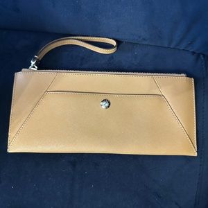 Henri Bendel West 57th Travel Pouch Wristlet - Camel